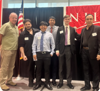 Capstone professors and students 