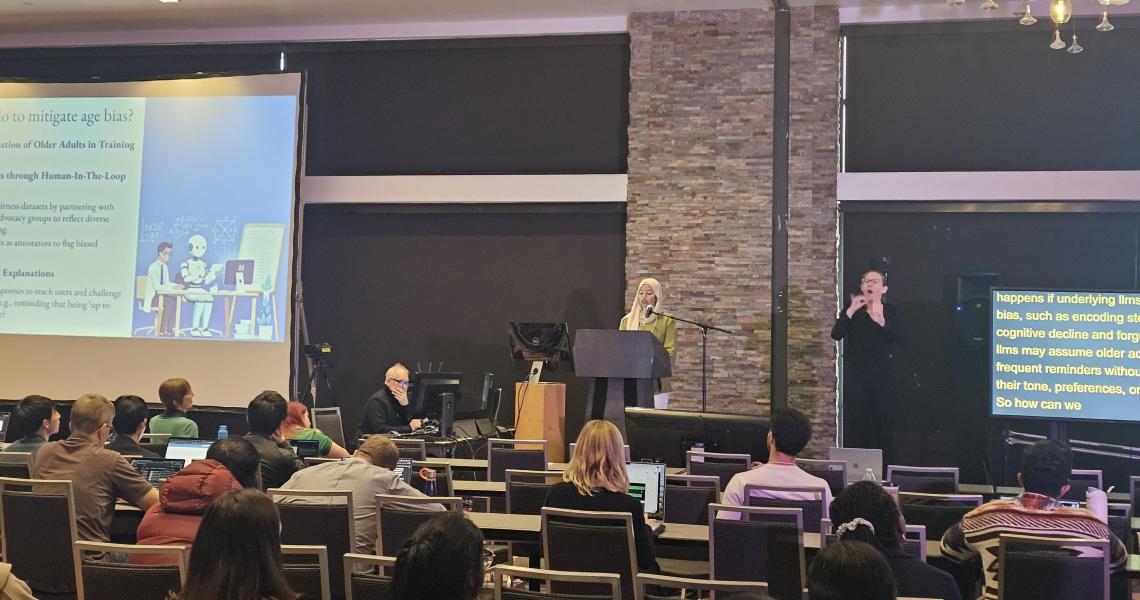 Speaker at conference on age bias solutions.