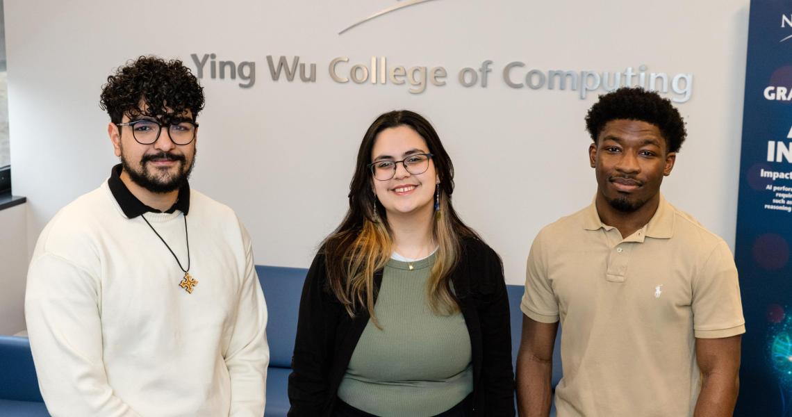 3 students in the YWCC deans suite. 